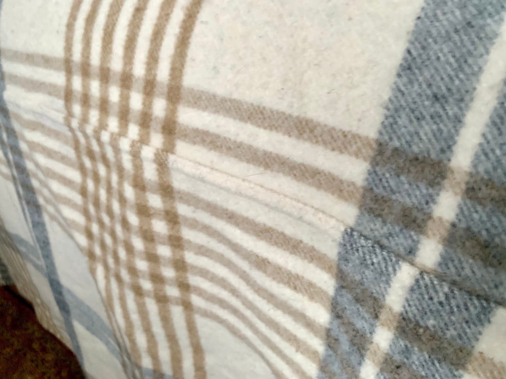 Vintage Woolrich Wool Blanket | Garde La Foy Woolrich Woven Beadspread | Plaid All Wool Blanket | Large Wool Woolrich Blanket | 50's Blanket