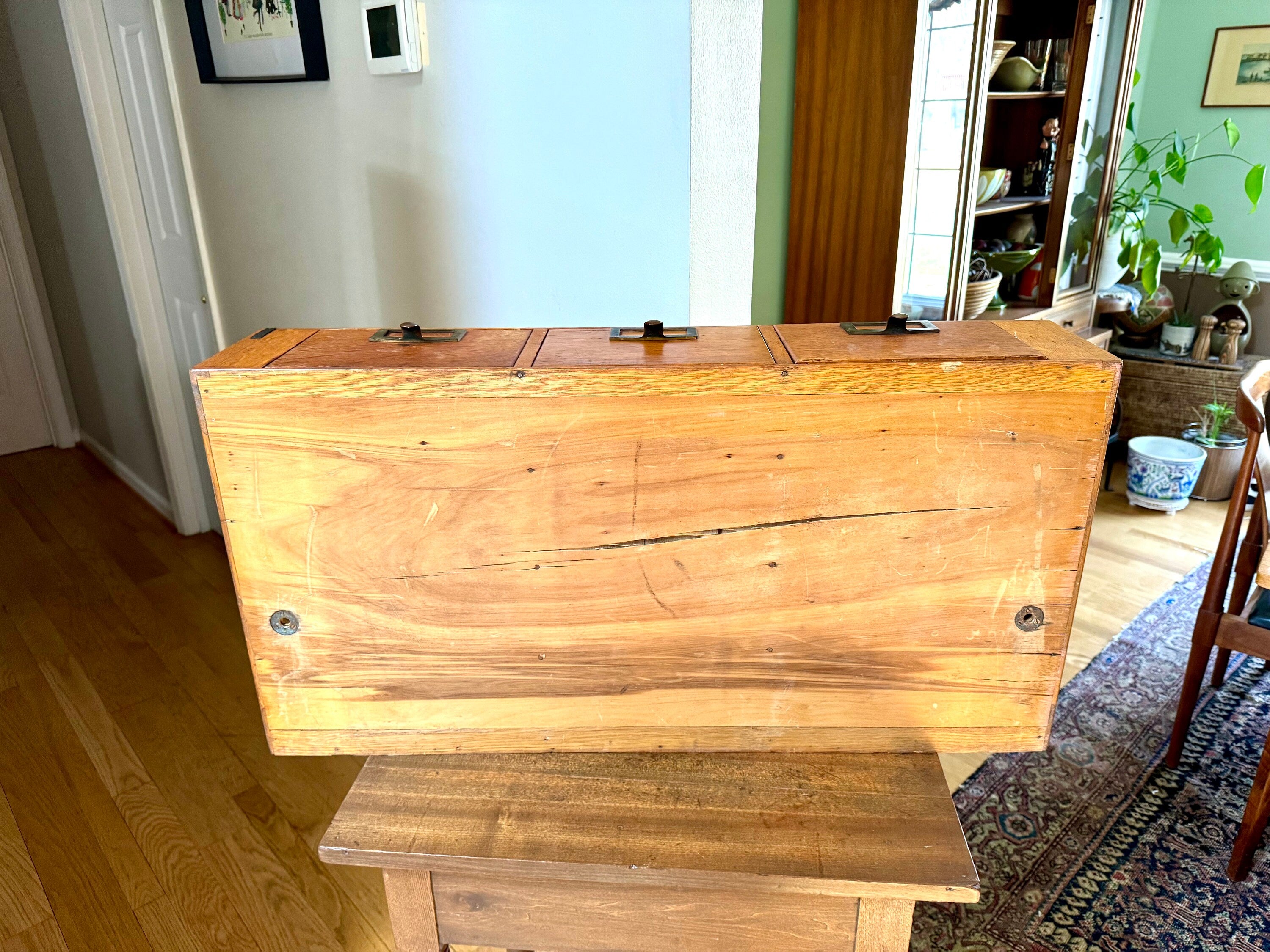 Vtg Wooden Globe Wernicke Card Catalog | Wood Card Catalog Cabinet | Rustic Storage | 3 Drawer Globe Cabinet| Library Card Catalog Table