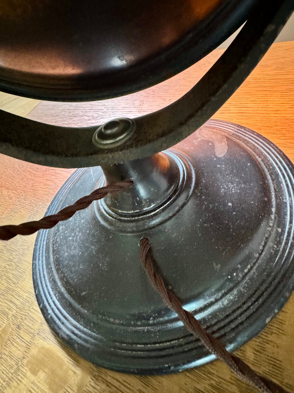 Repurpose Universal Heater Lamp | Vtg Copper Space Heater Up Cycled Light | Rustic Brass Heater lamp | Industrial Accent Lamp