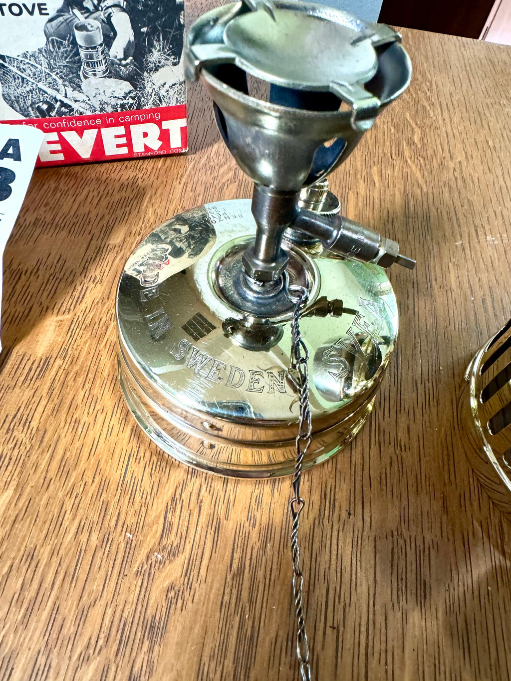 Vintage SVEA 123 Burner Stove | SVEA 123 Backpack Stove | Swedish Brass Camping Stove | Complete SVEA 123 Hiking Stove | Polished Svea Stove