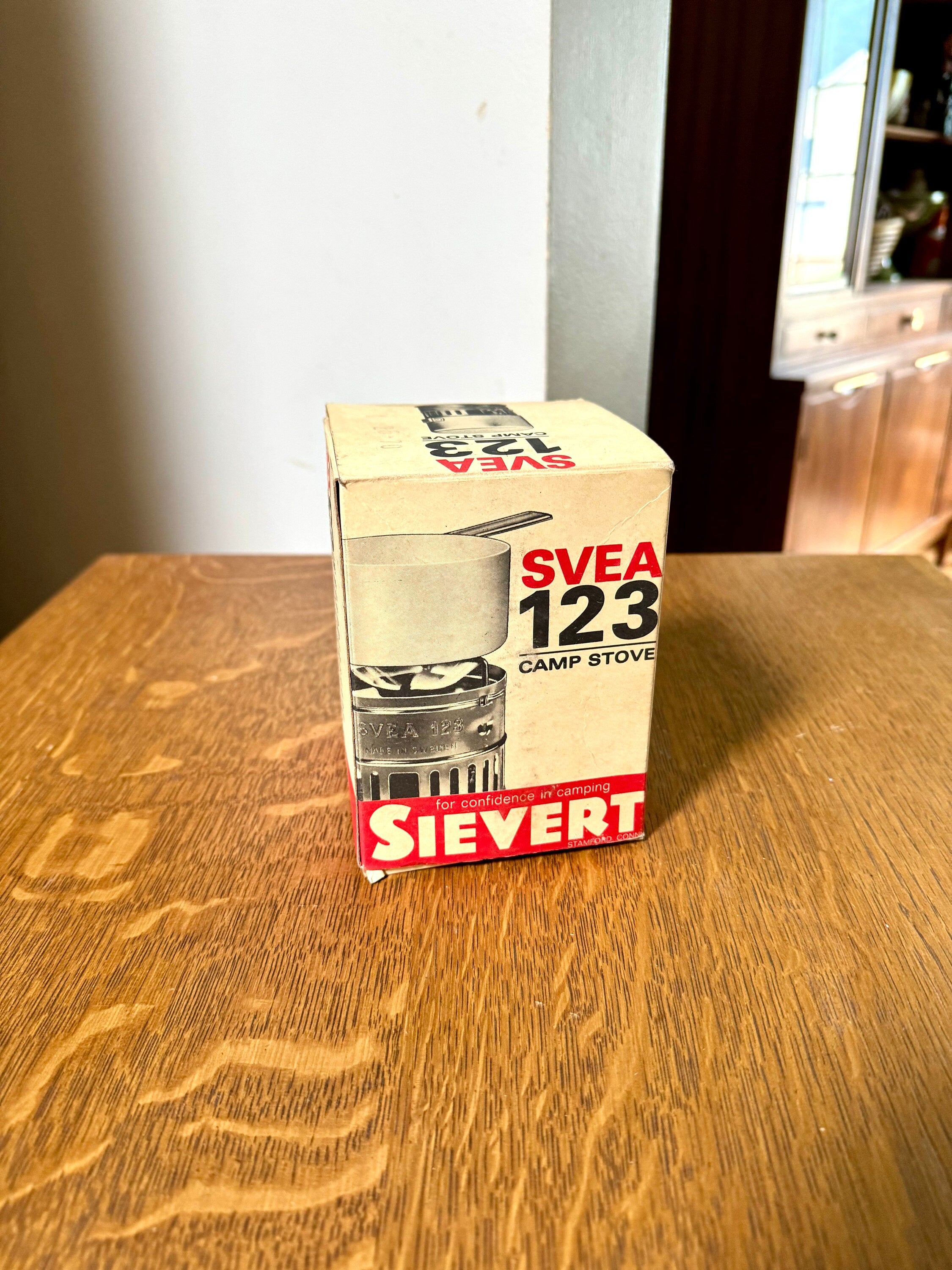 Vintage SVEA 123 Burner Stove | SVEA 123 Backpack Stove | Swedish Brass Camping Stove | Complete SVEA 123 Hiking Stove | Polished Svea Stove