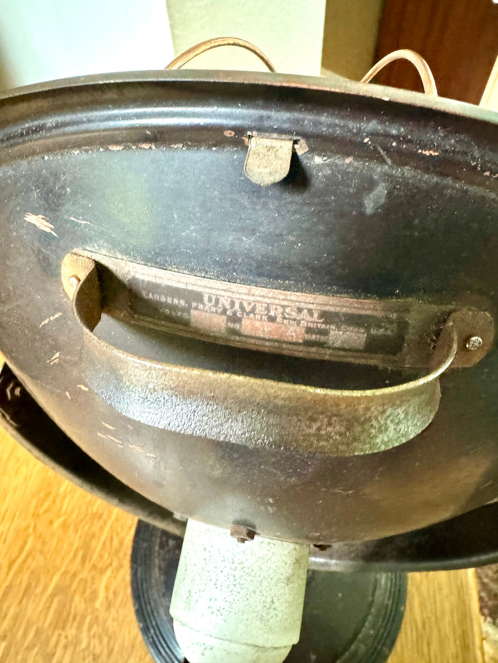 Repurpose Universal Heater Lamp | Vtg Copper Space Heater Up Cycled Light | Rustic Brass Heater lamp | Industrial Accent Lamp