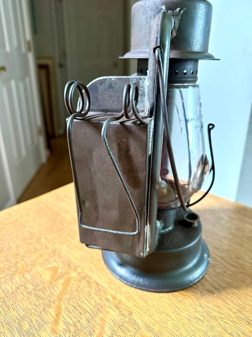 Antique Prisco Pony CB Bulls Eye Globe Lantern | Vintage Rayo Pony C.B. Bulls Eye Lantern| Pritchard Strong Oil Lamp