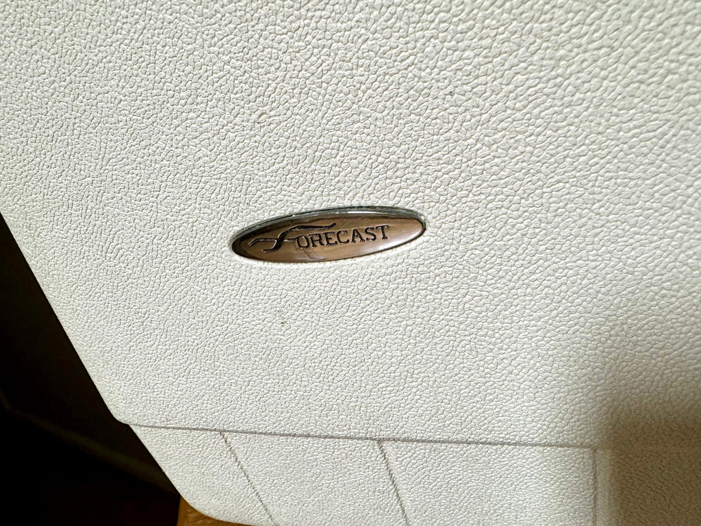 Vintage White Sears Forecast Suitcase | Hardshell Sears Forecast Suitcase | Retro Luggage | Carry On Luggage | Weekender Bag