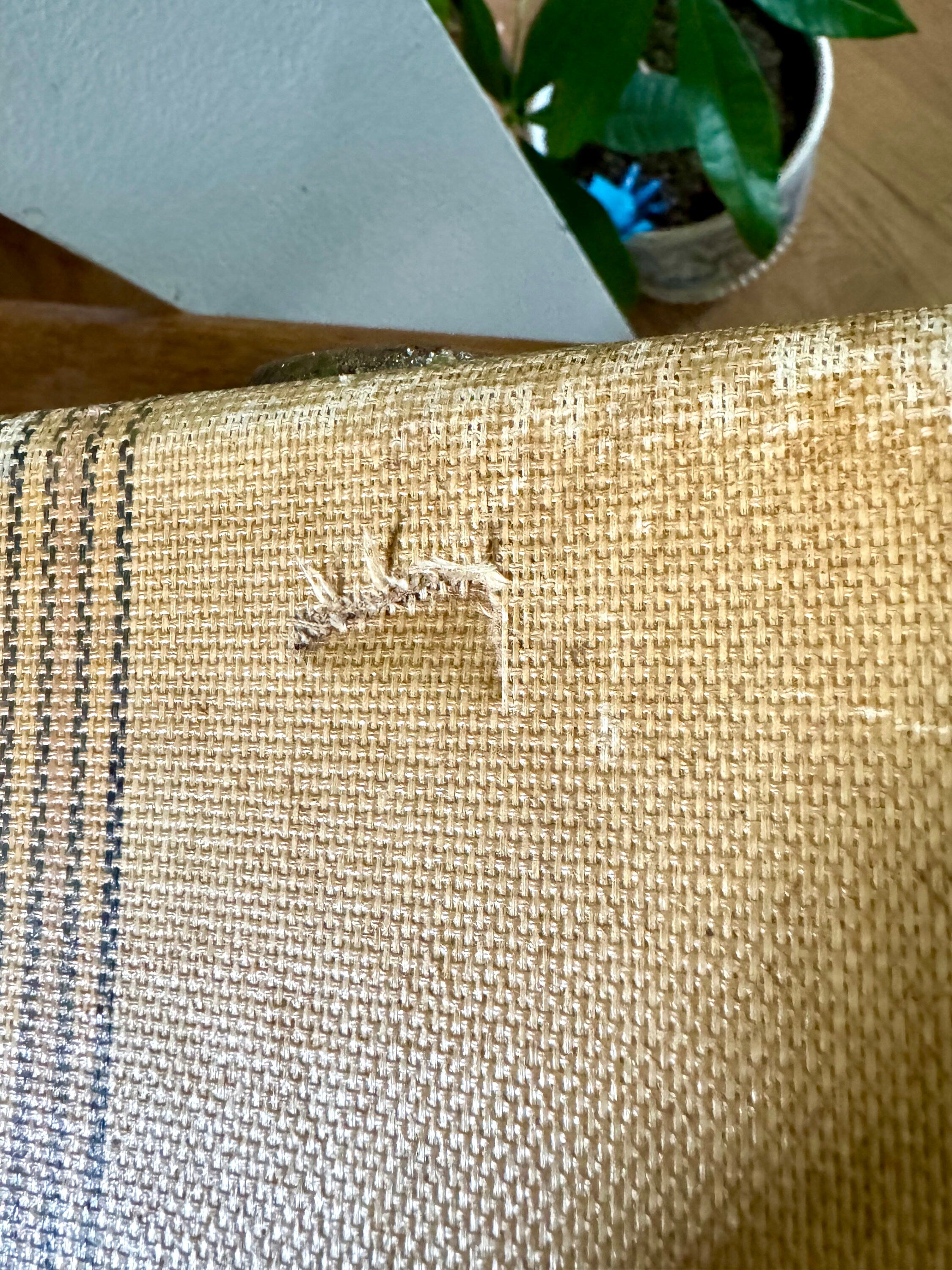 Vintage Wrapped Wood Distressed Hardshell Suitcase | Rustic Striped Hardshell Suitcase | MCM Suitcase | Overnight Bag | Antique Suitcase