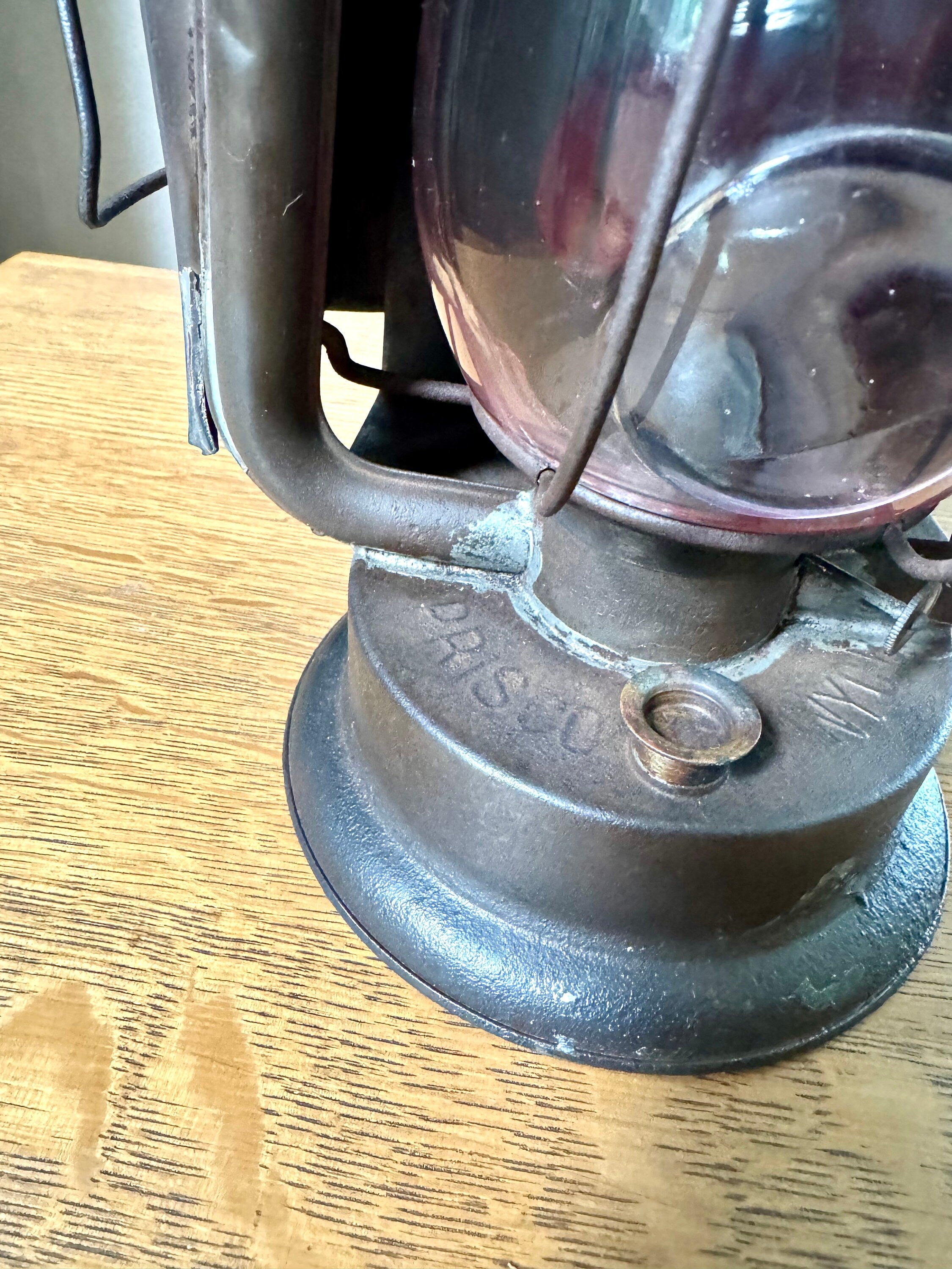 Antique Prisco Pony CB Bulls Eye Globe Lantern | Vintage Rayo Pony C.B. Bulls Eye Lantern| Pritchard Strong Oil Lamp