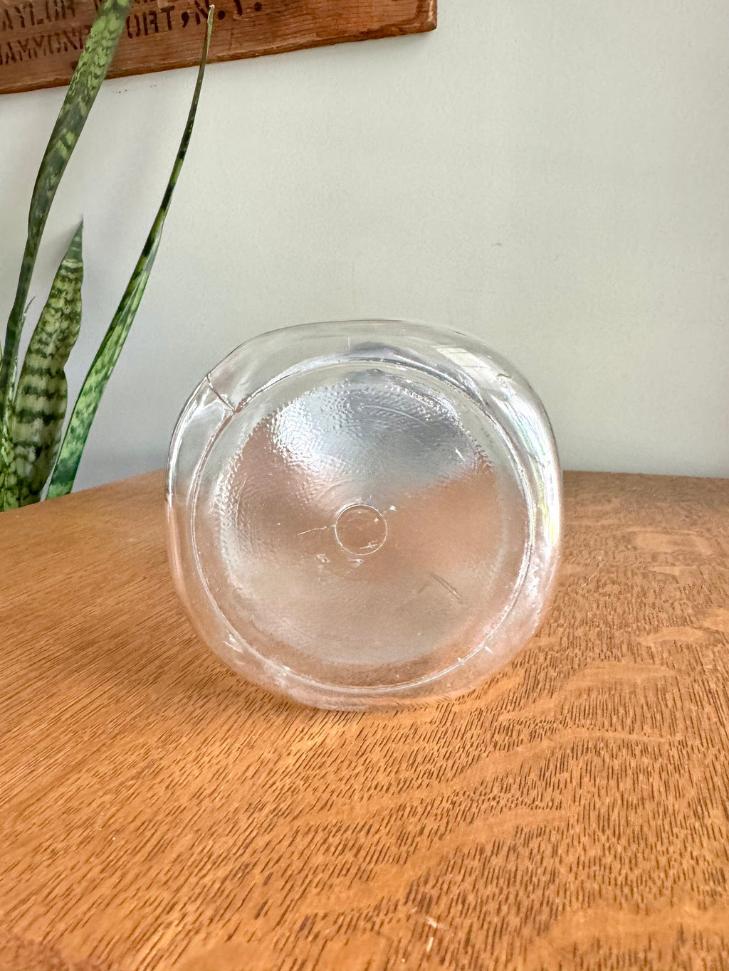 Vtg Large Lamb Mason Jar with Zinc Lid | Half Gallon 30's Lamb Mason Jar | 64 oz. Clear Lamb Mason Jar | Collectible Large Jar