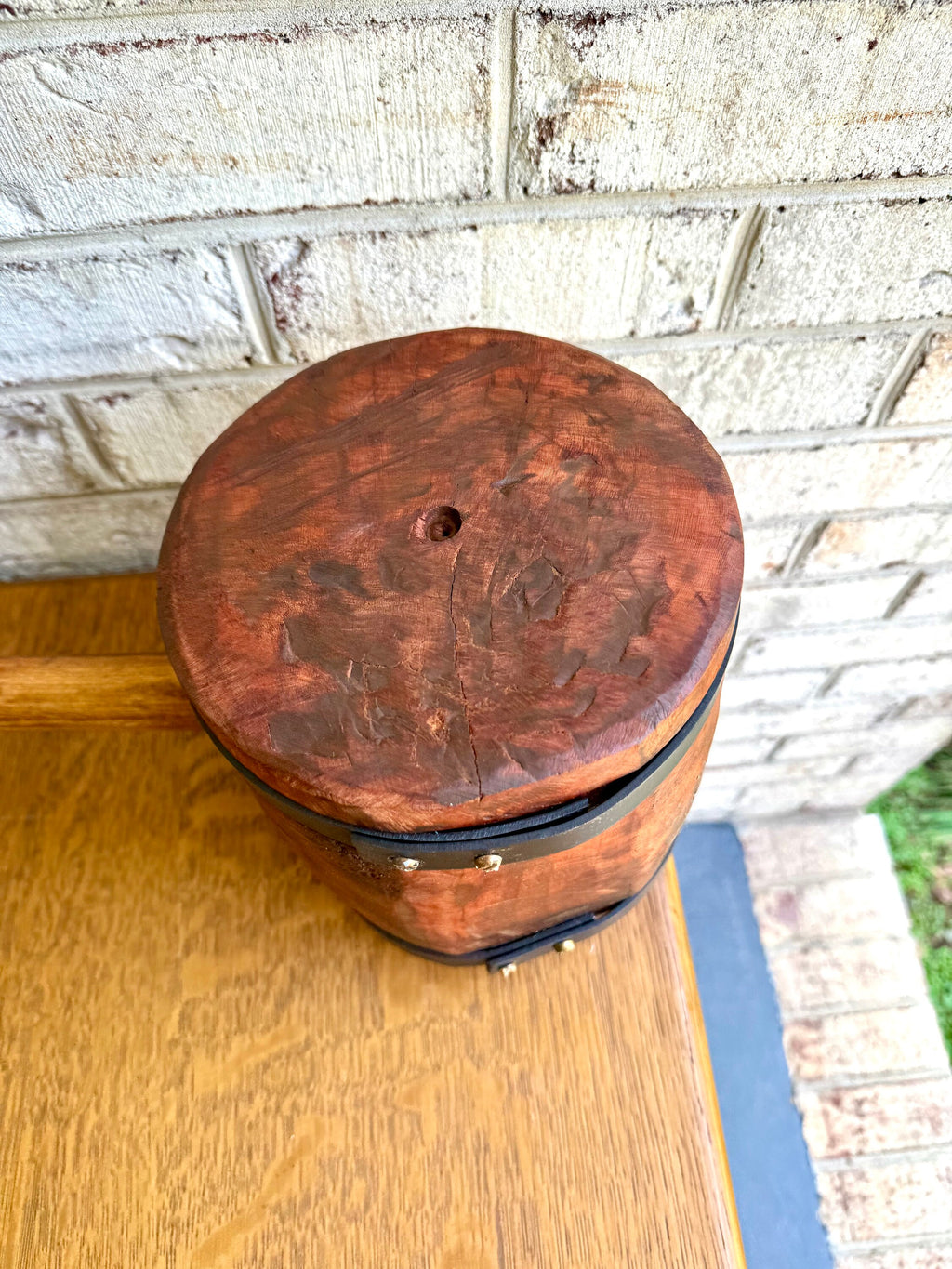 Vtg Large Wood Mallet | Hand Made Wooden Mallet | Decor Circus Mallet | Wooden Industrial Mallet | Wood Strongman Mallet| Sledge Hammer