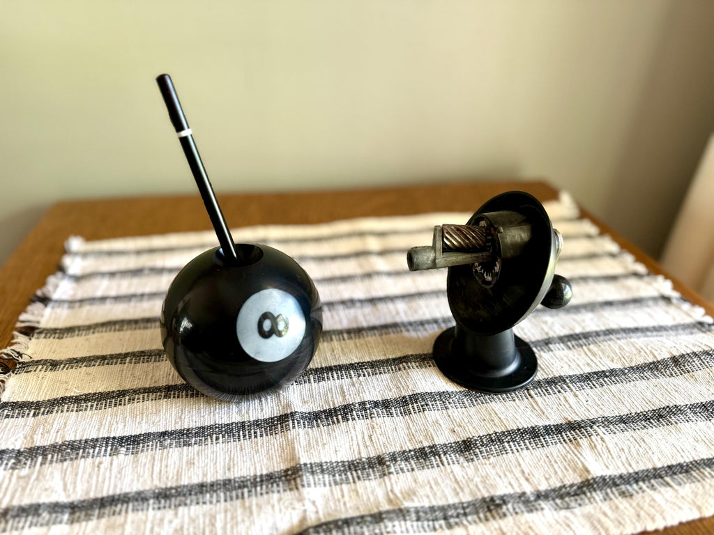 Vtg MCM Eight Ball Berol Pencil Sharpener | Eight Ball Berol Sharpener | Wall Mounted Pencil | MCM Ball Table Top Pencil Sharpener