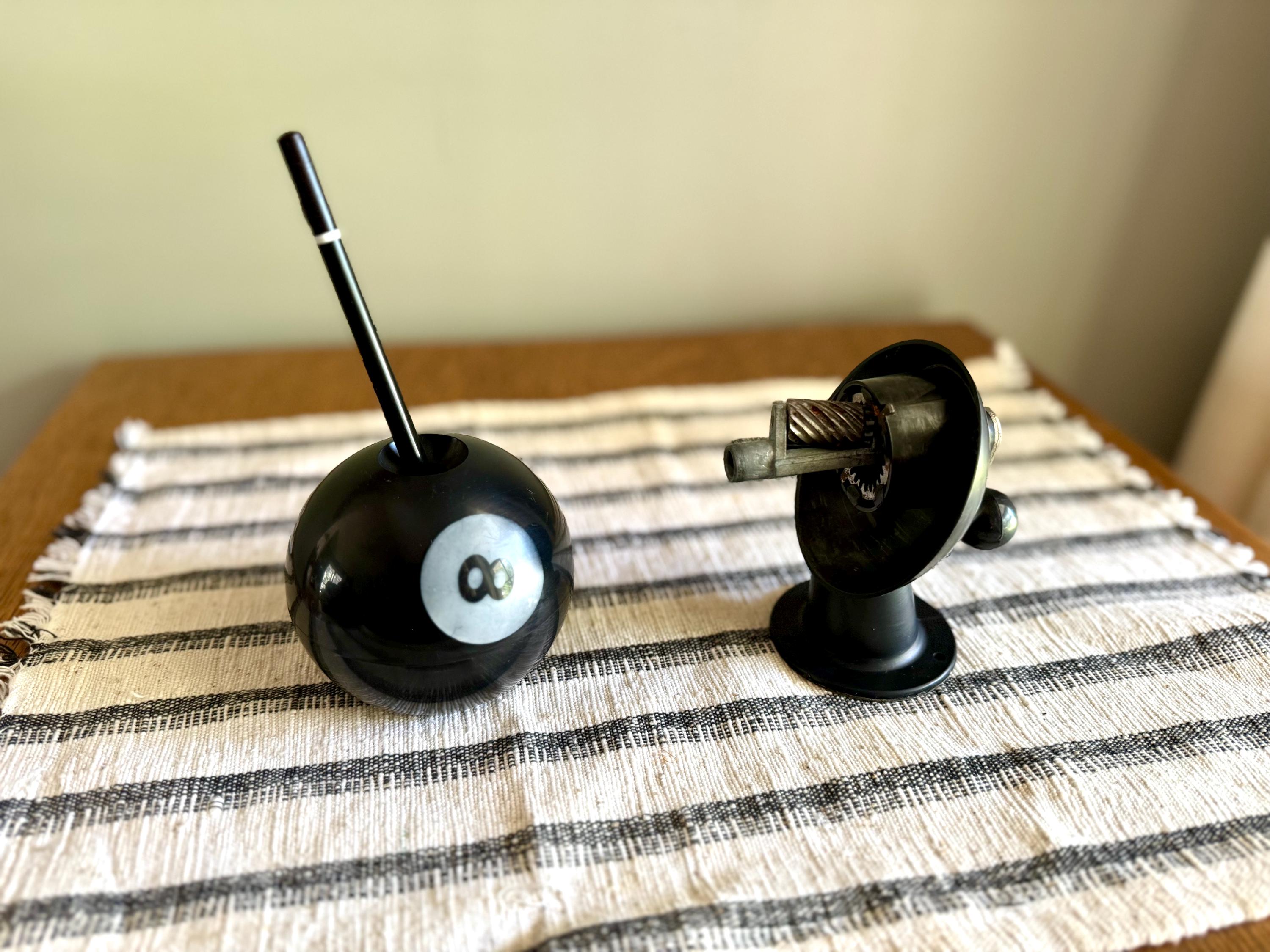 Vtg MCM Eight Ball Berol Pencil Sharpener | Eight Ball Berol Sharpener | Wall Mounted Pencil | MCM Ball Table Top Pencil Sharpener