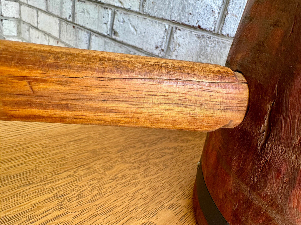 Vtg Large Wood Mallet | Hand Made Wooden Mallet | Decor Circus Mallet | Wooden Industrial Mallet | Wood Strongman Mallet| Sledge Hammer