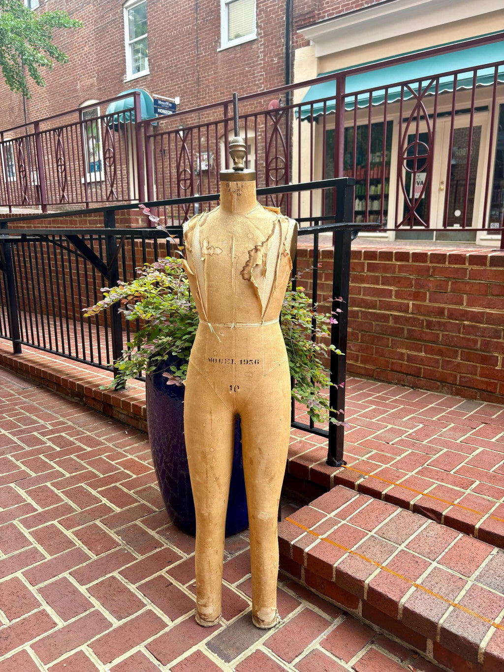 Vtg Distressed Wolf Dress Form | 1956 Pre-teen Dress Form | Hanging Dress Form | Seamstress Gift | Clothing Display | Wolf Model Form