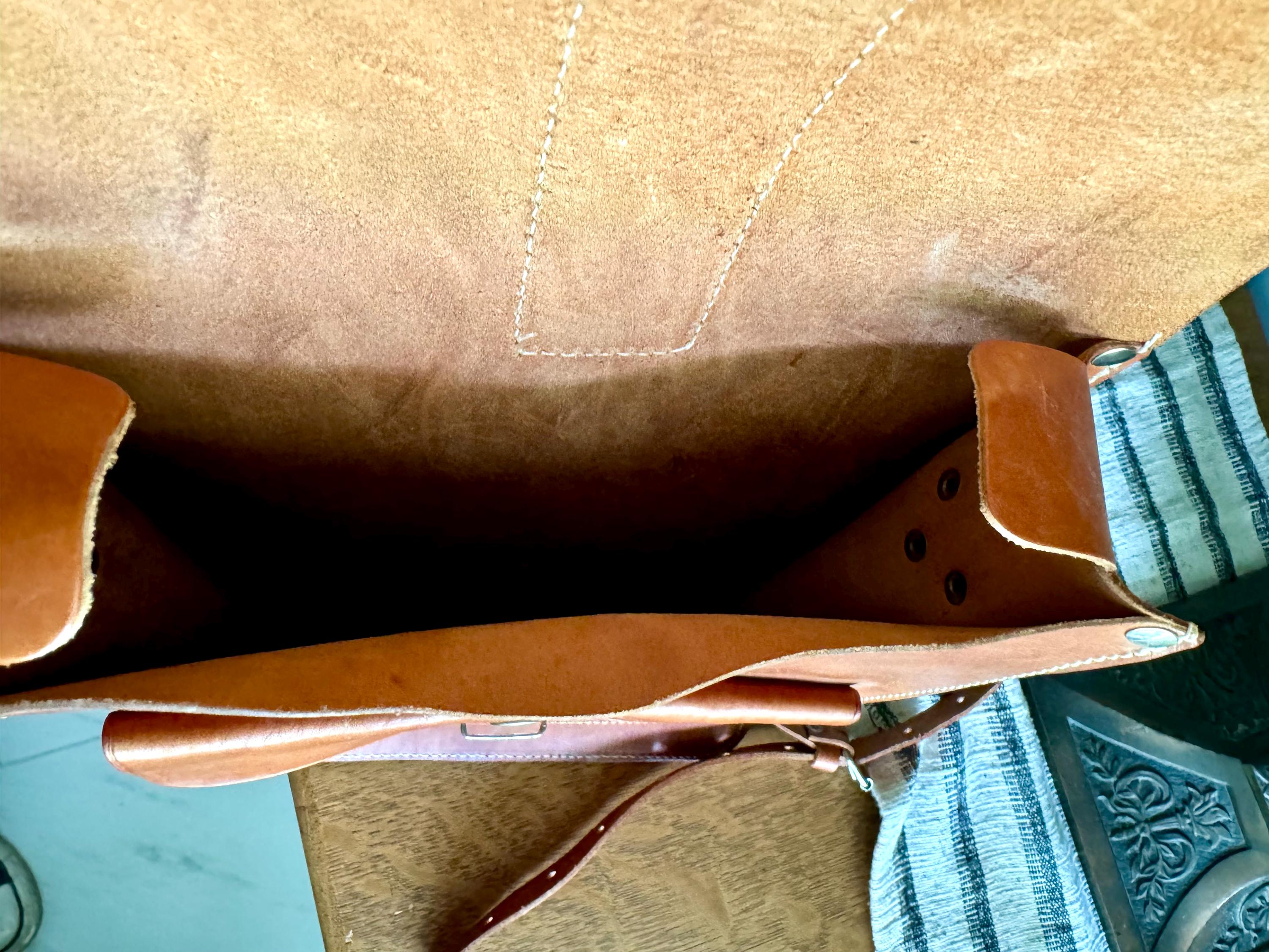 Vtg Genuine Leather Pack | Rustic Leather Messenger Bag | Unisex Shoulder Bag |  Leather Purse | Leather Travel Bag | Rustic Leather Bag