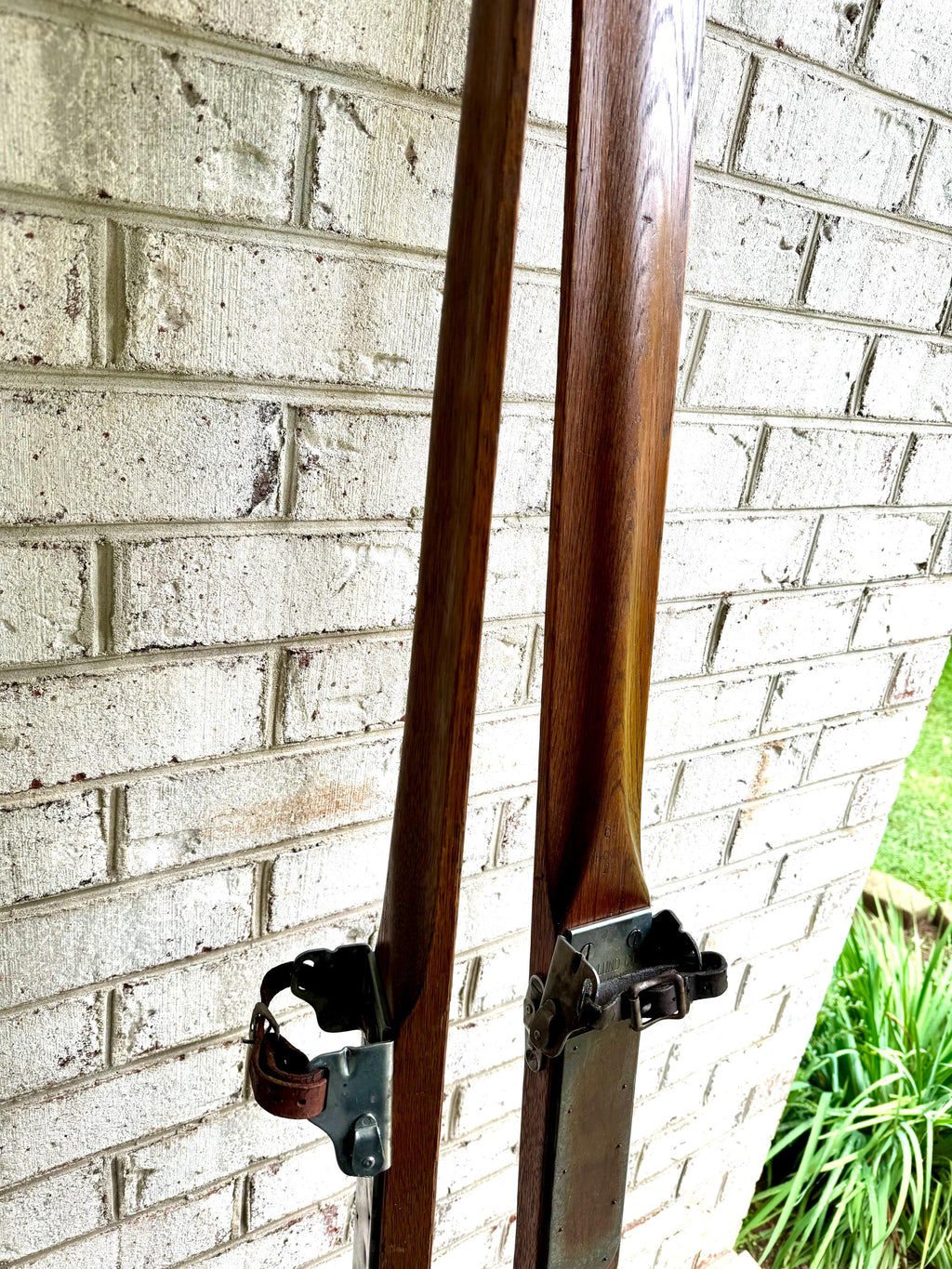 Antique Pair of Northland Wooden Skis | Hickory Wood Skis | Cabin Decor | Antique Snow Skis | Wooden Snow Skis | Hickory Snow Skis