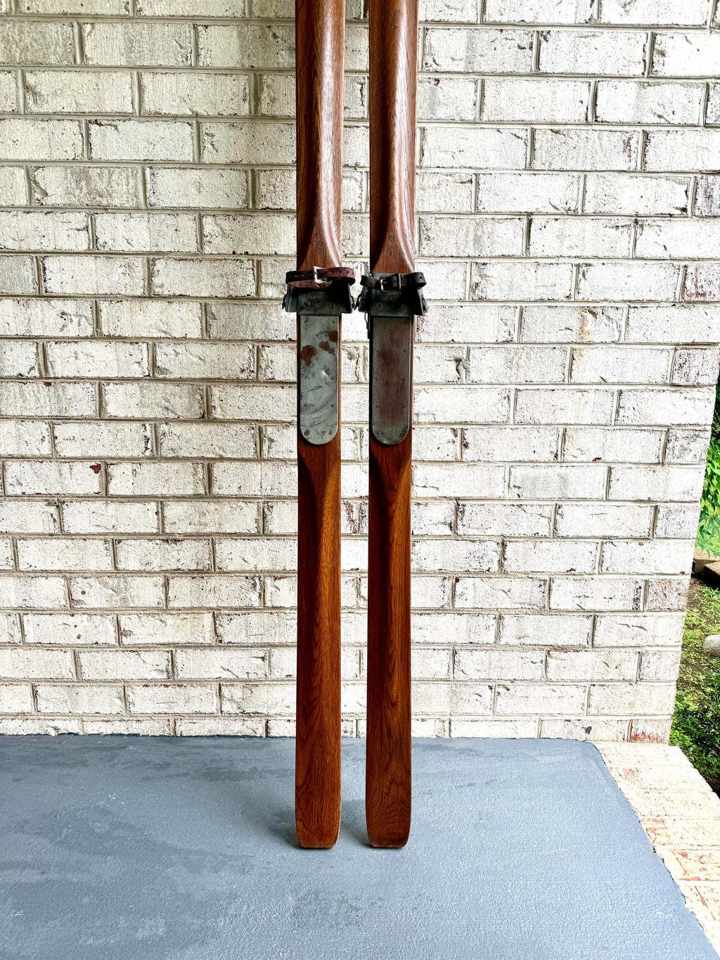 Antique Pair of Northland Wooden Skis | Hickory Wood Skis | Cabin Decor | Antique Snow Skis | Wooden Snow Skis | Hickory Snow Skis