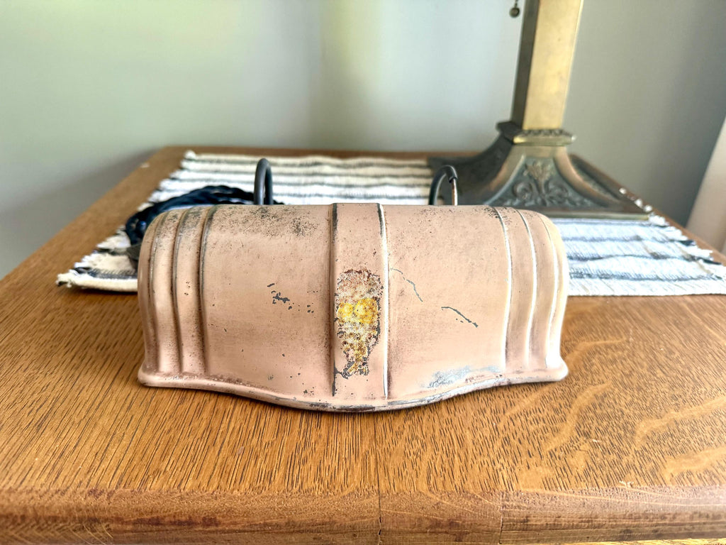 A Mid Century Distressed Headboard Lamp | Rustic Headboard Light | Bed Reading Lamp | Reading Lamp | Metal Bed Lamp | Metal Shade Bed Lamp