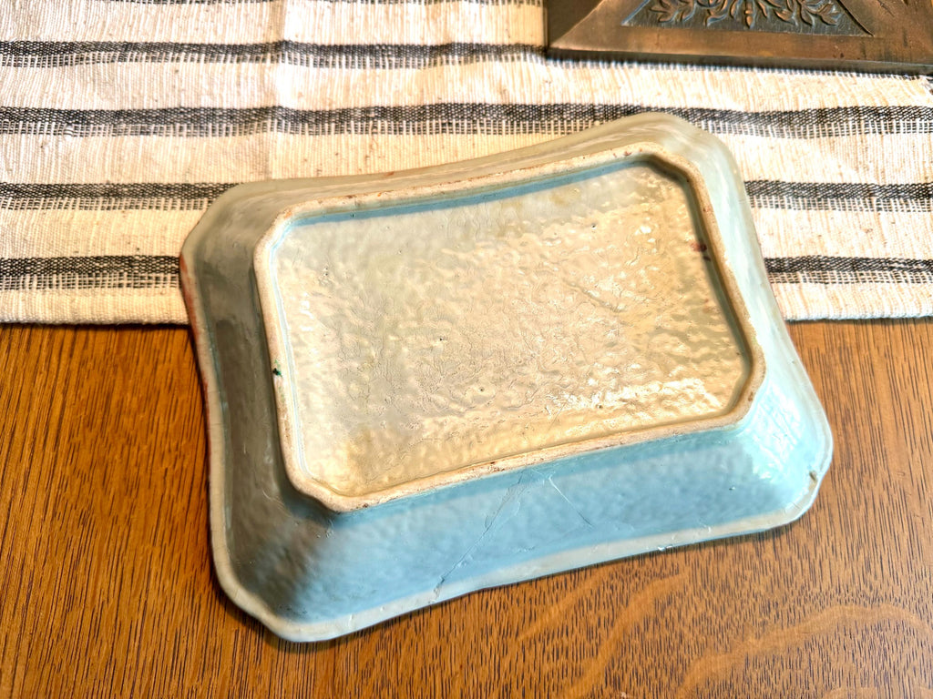 Antique Chinese Porcelain Famille Rose Medallion Serving Bowl | Chinese Famille Rose Medallion Service Dish | 1800's Ceramic Dish (repaired)