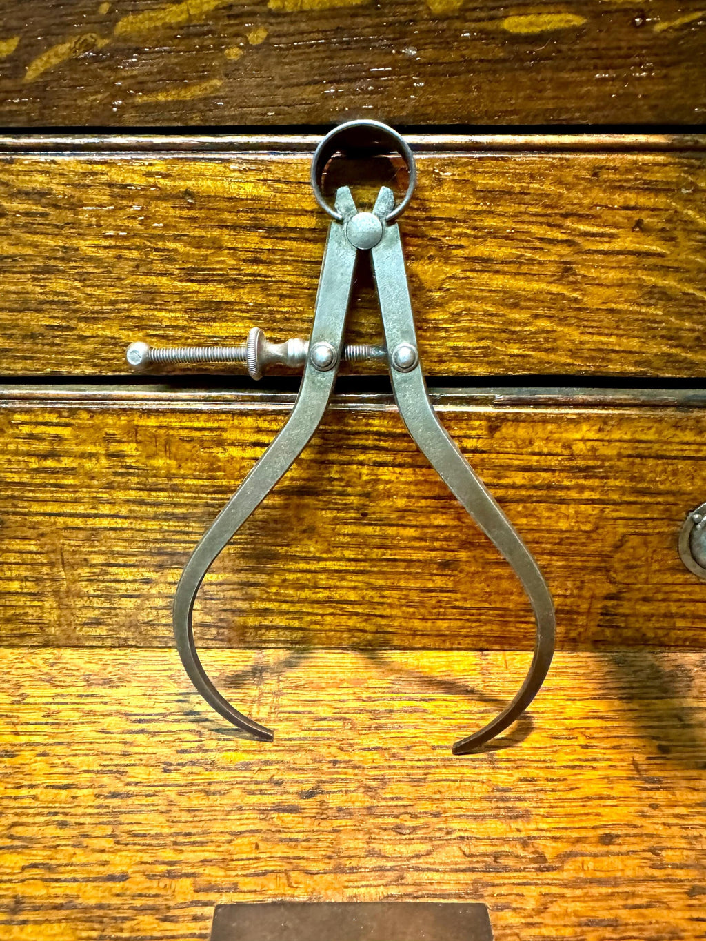 Vintage Starrett Flat Legged Caliper | Small L.S. Starrett Co. Outside Thread Caliper | Antique Machinist Tool | Starrett Caliper