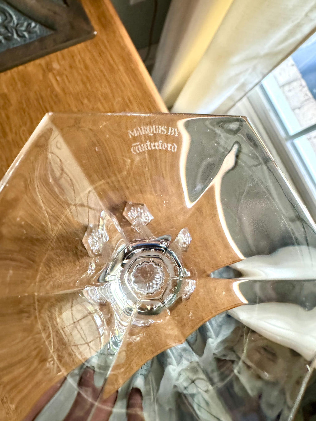 Set of 2 Marquis by Waterford Tall Cut Crystal Candlesticks | Waterford Marquis Cut Crystal Candlestick Holders| 8 1/2" Tall Candle Holders