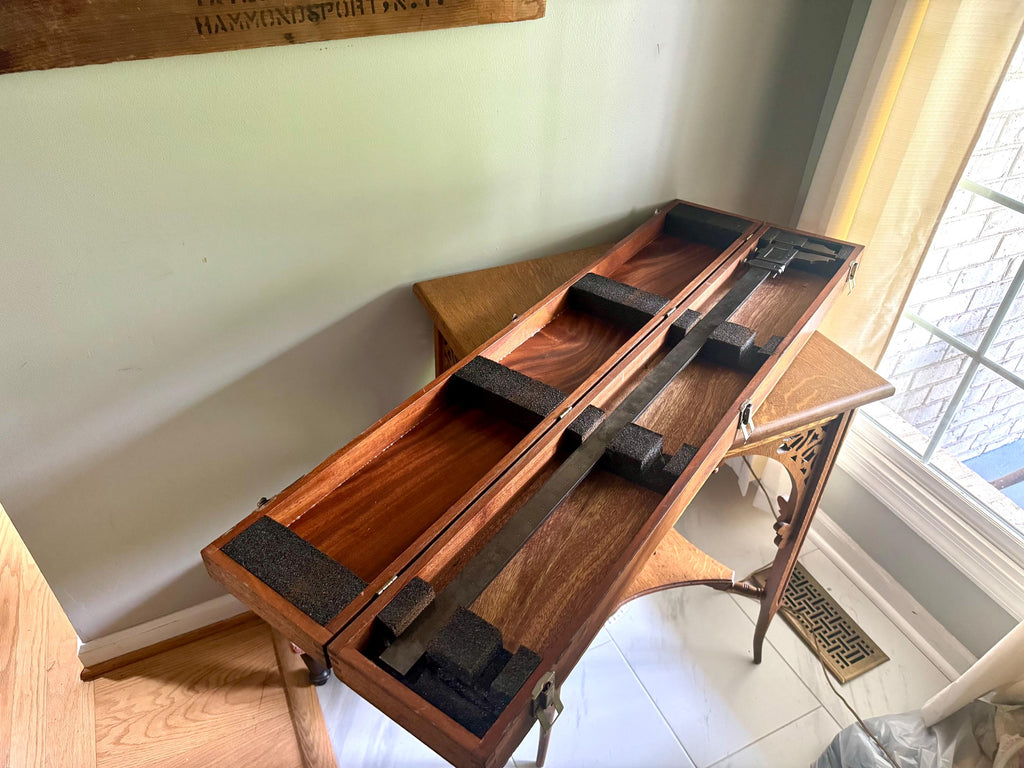 Vintage Starrett 36" Vernier Calipers Inside/Outside Model No.122  | Large L.S. Starrett Co. Outside/Inside Caliper in Case