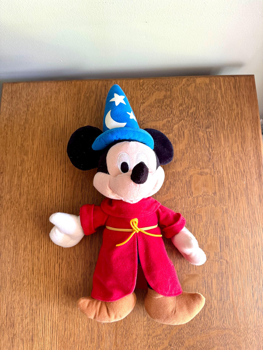 A Pair of Minnie and Mickey Stuffed Animals | Fantasia Sorcerer Mickey and Minnie | 17" Mickey Mouse and Minnie Mouse Stuffed Animals