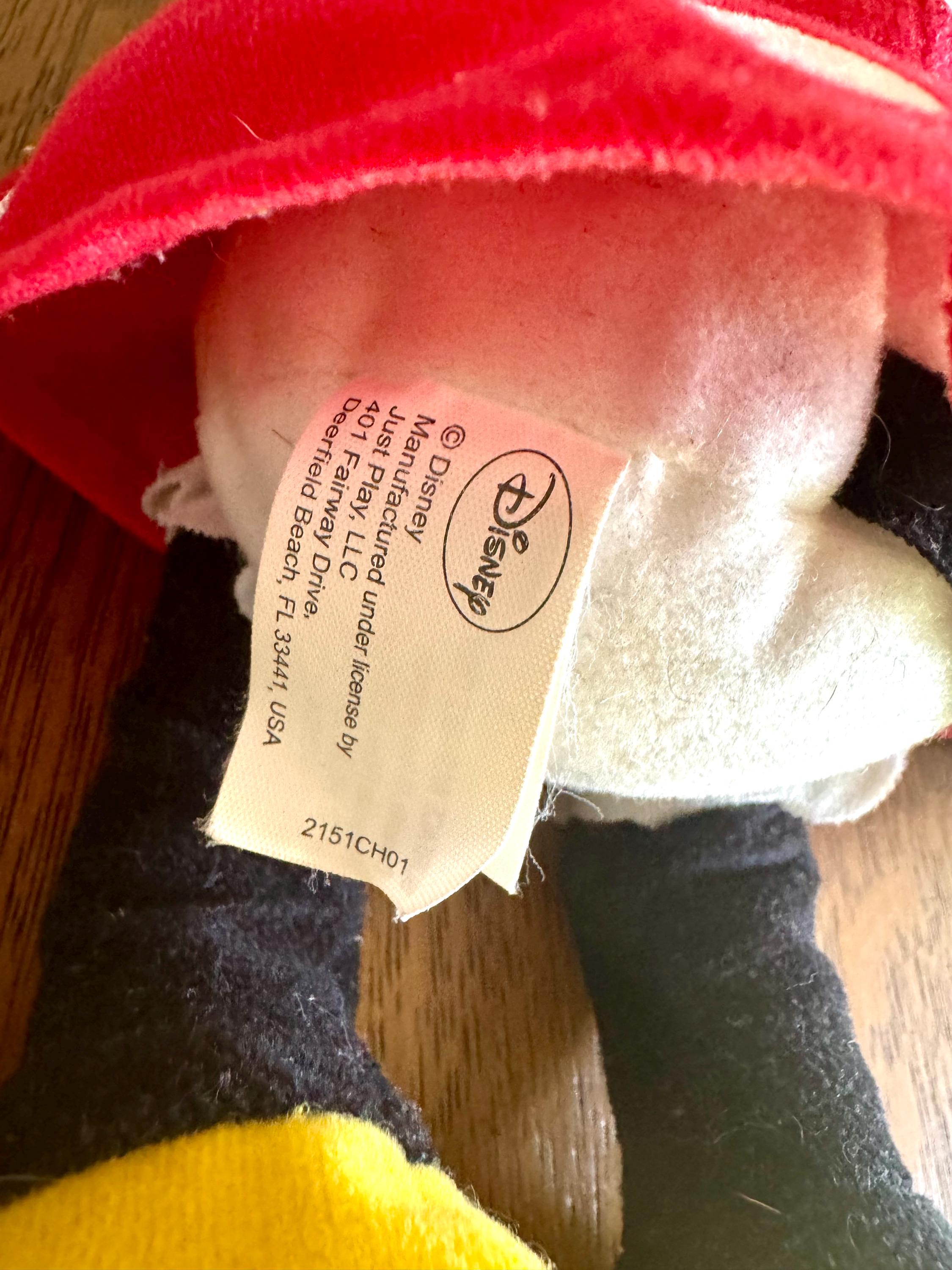 A Pair of Minnie and Mickey Stuffed Animals | Fantasia Sorcerer Mickey and Minnie | 17" Mickey Mouse and Minnie Mouse Stuffed Animals