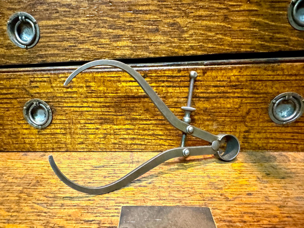 Vintage Starrett Flat Legged Caliper | Small L.S. Starrett Co. Outside Thread Caliper | Antique Machinist Tool | Starrett Caliper