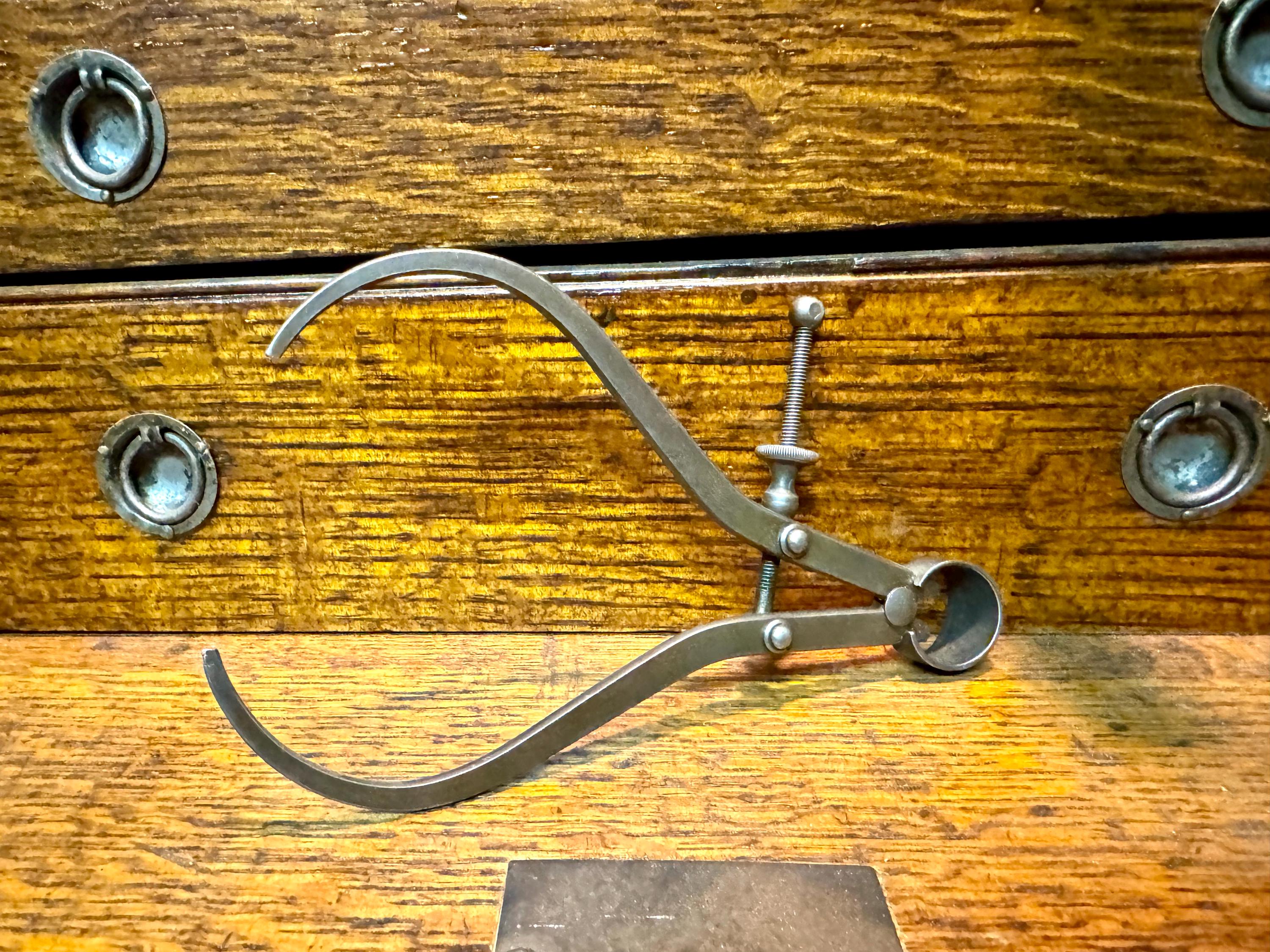 Vintage Starrett Flat Legged Caliper | Small L.S. Starrett Co. Outside Thread Caliper | Antique Machinist Tool | Starrett Caliper