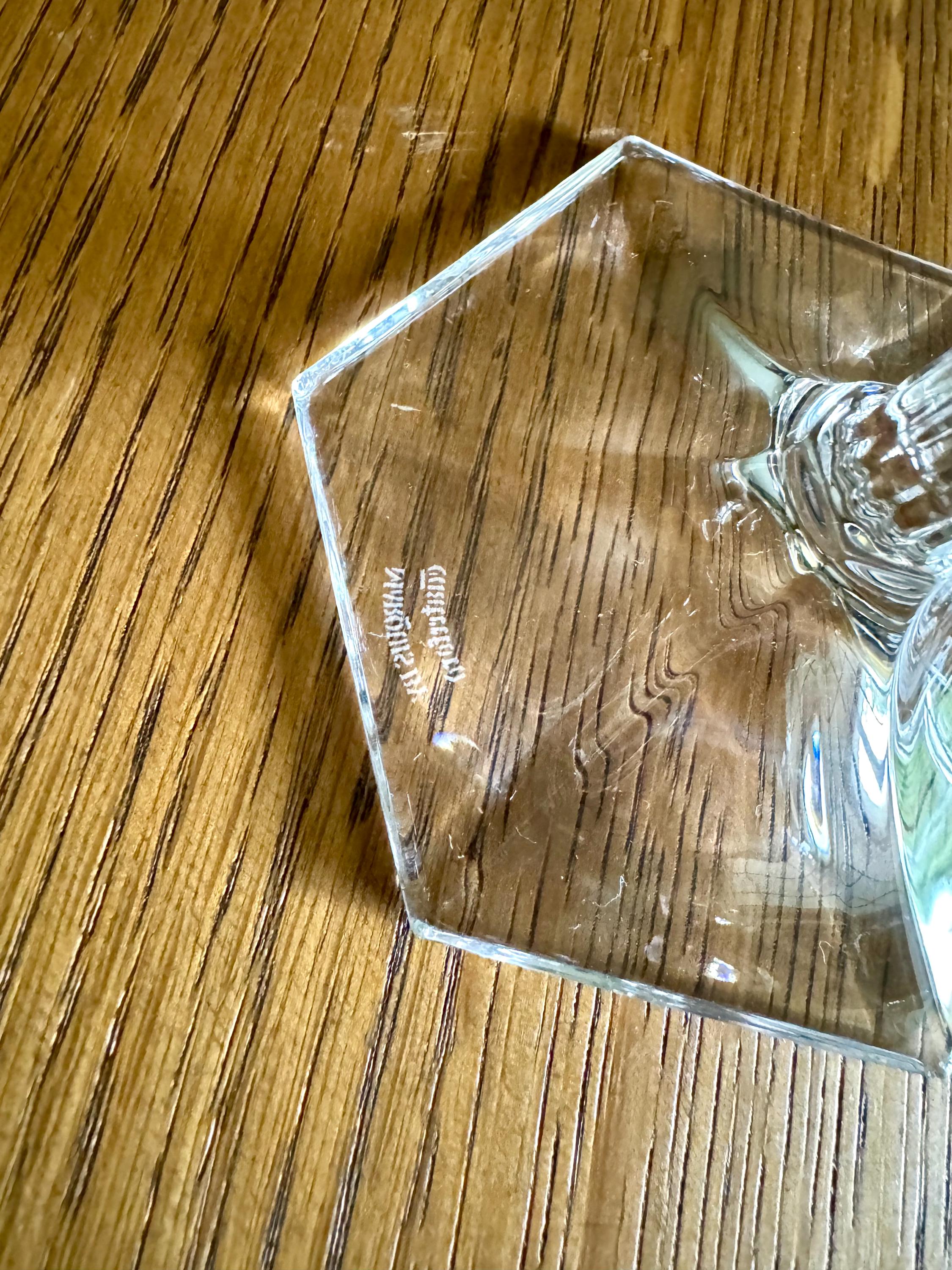 Set of 2 Marquis by Waterford Tall Cut Crystal Candlesticks | Waterford Marquis Cut Crystal Candlestick Holders| 8 1/2" Tall Candle Holders