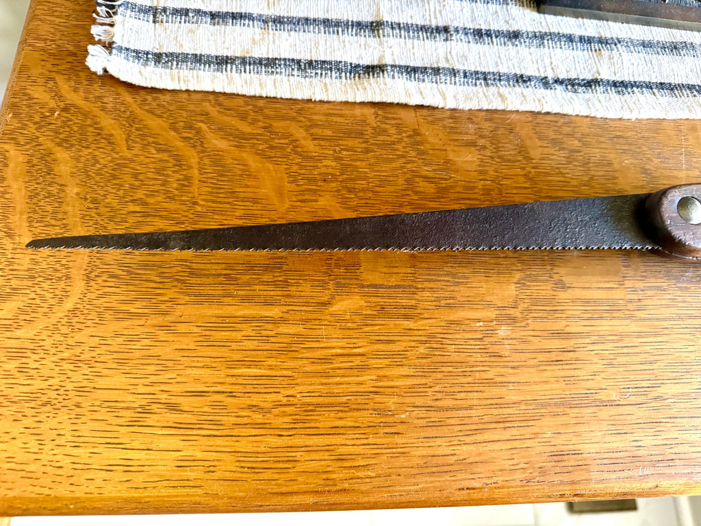 Open Handle Keyhole Saw | Vintage Wood Handled Keyhole Saw | Antique Keyhole Saw | Pistol Grip Keyhole Saw