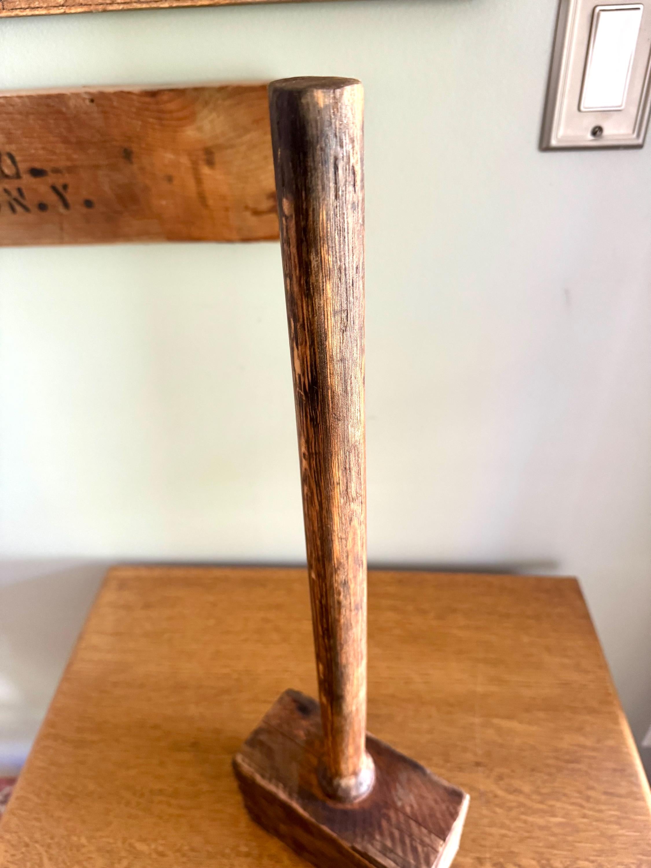 Large Wood Mallet | Vintage Hand Made Wooden Mallet | Decor Wooden Mallet | Wooden Industrial Hammer | Woodworkers Mallet | Sledge Hammer