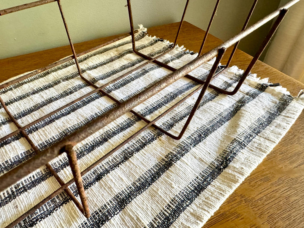 Vtg Window Basket Planter | Rustic Wire Display Basket | Window Wire Planter Basket | Wire | Distressed Metal Basket | Window Planter