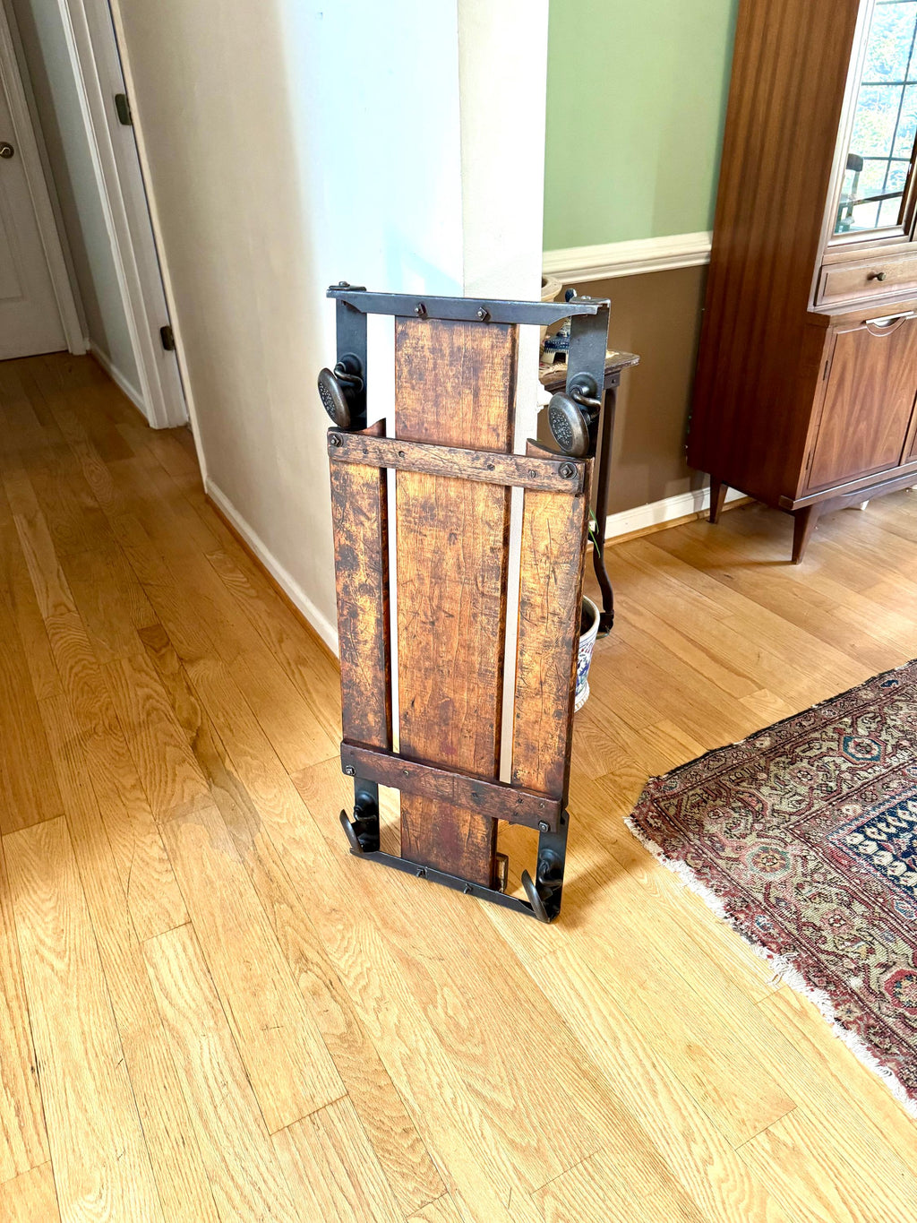 Vtg Metal and Wood Lisle Mechanics Creeper | Jeepers Creepers Industrial Automotive Creeper | Ralco Roller Automotive Wall Decor Creeper