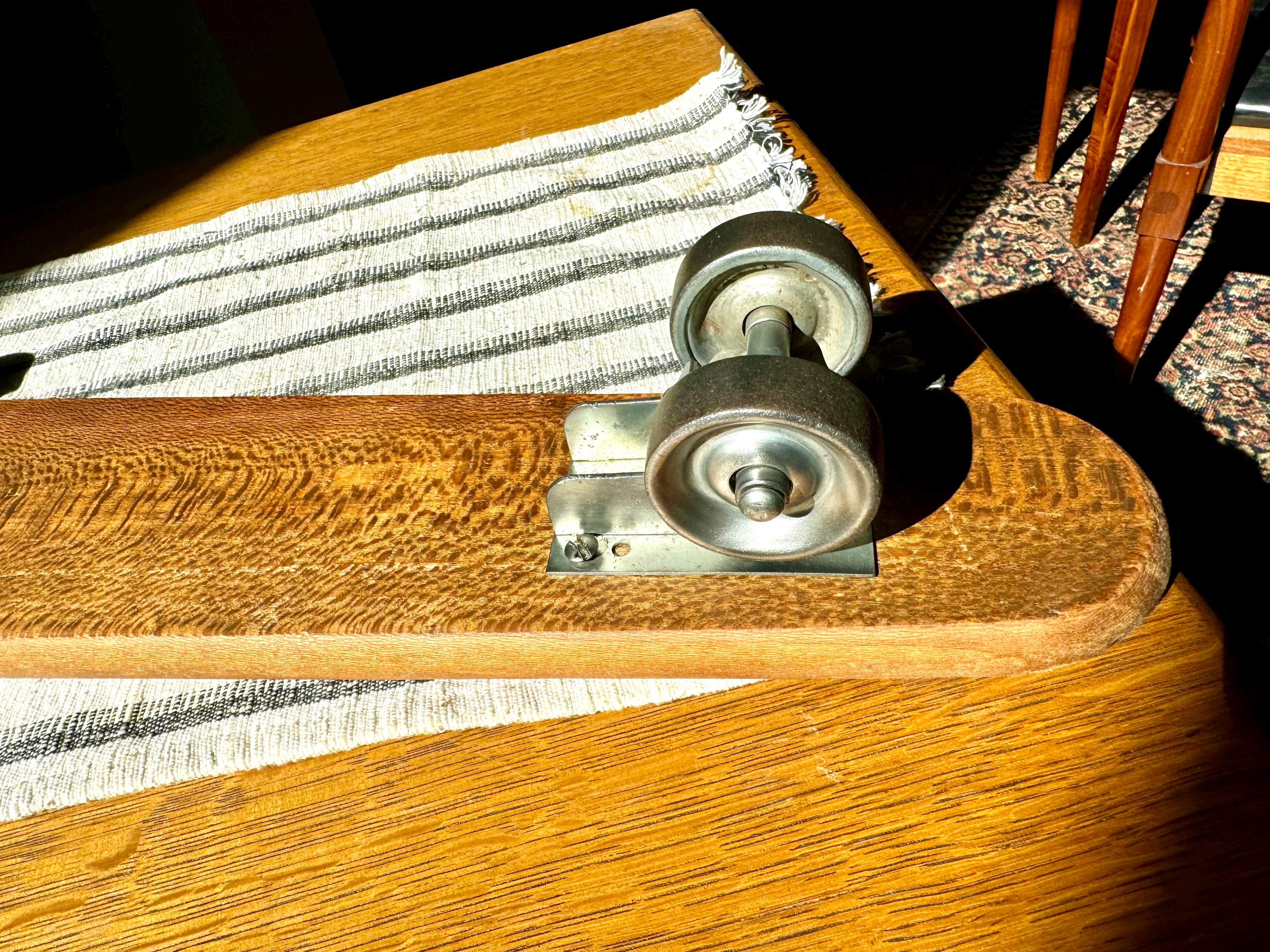 Vintage Coffin Shaped Wooden Skateboard | Coffin Shaped Wood Skateboard With Metal Wheels | Vintage Skateboard | Antique Wood Skateboard