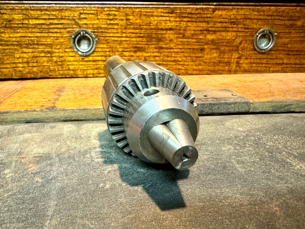 Vtg Jacobs No. 33 Chuck | Machinist Jacobs No. 33 Chuck | 5/65 - 1/2" Chuck | Machinist Milling Chuck with Shaft