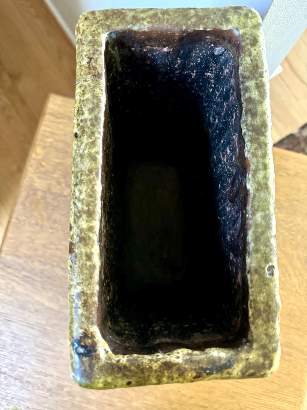 Large Square Ceramic Planter| Medieval Style Plant Vessel| Ceramic Cross Planter| Large English Crest Planter| 13" Tall English Ceramic Pot
