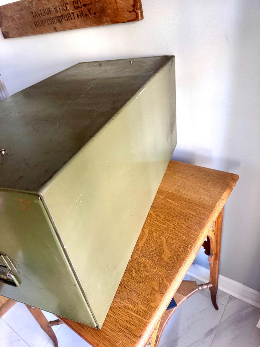 Vtg Industrial Metal Cabinets | 1 Stack-A-File Green Cabinet| 1 Large Stackable File Bin | 1 Industrial Storage Organizers (4 available)