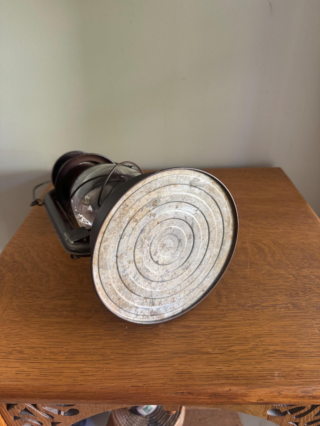 Antique Shapleigh Hardware Railroad Lantern | Vintage Norleigh Diamond Railroad Lantern | Rustic Oil Lantern | Distressed Globe Lantern