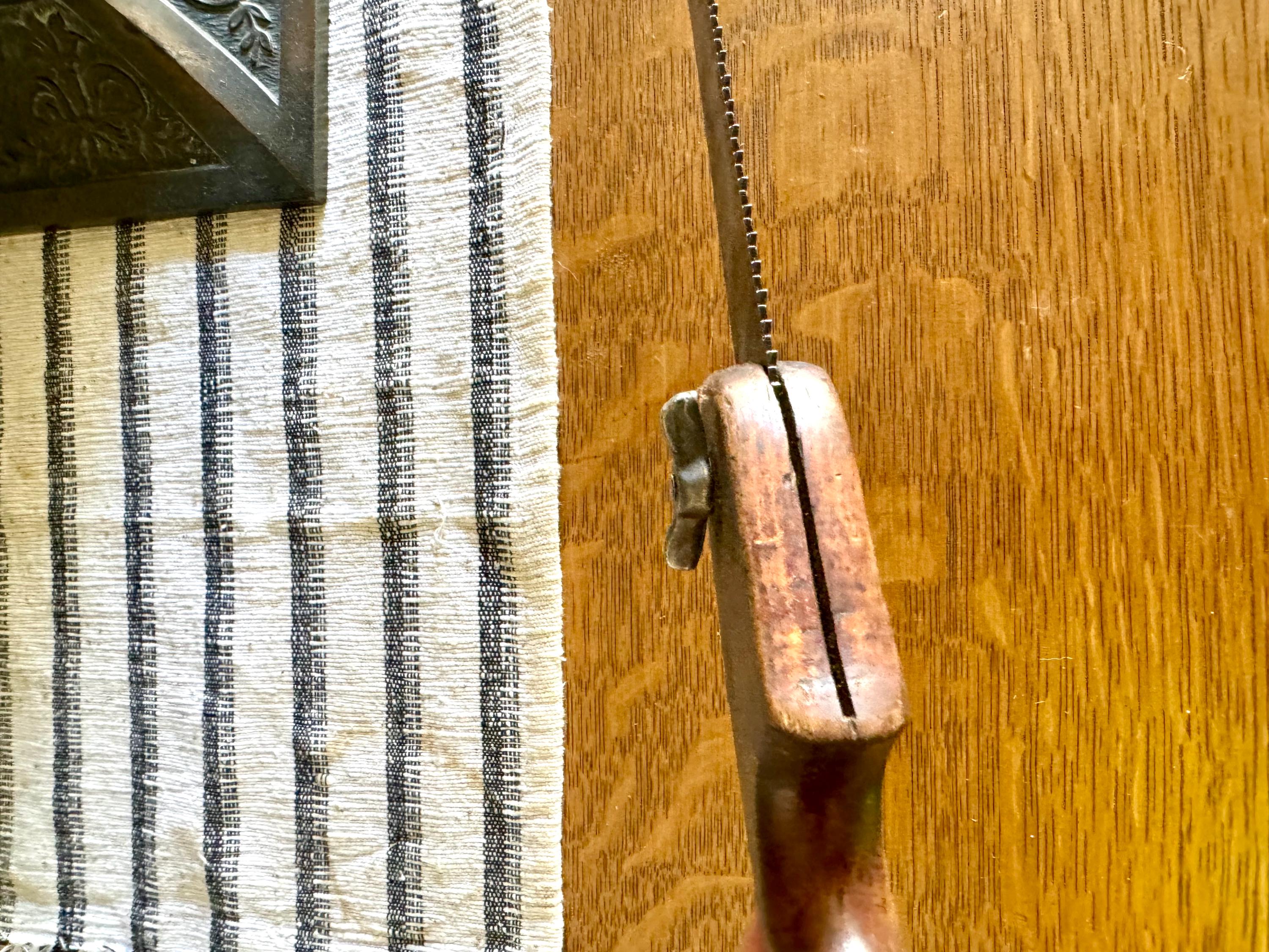 Open Handle Keyhole Saw | Vintage Wood Handled Keyhole Saw | Antique Keyhole Saw | Pistol Grip Keyhole Saw