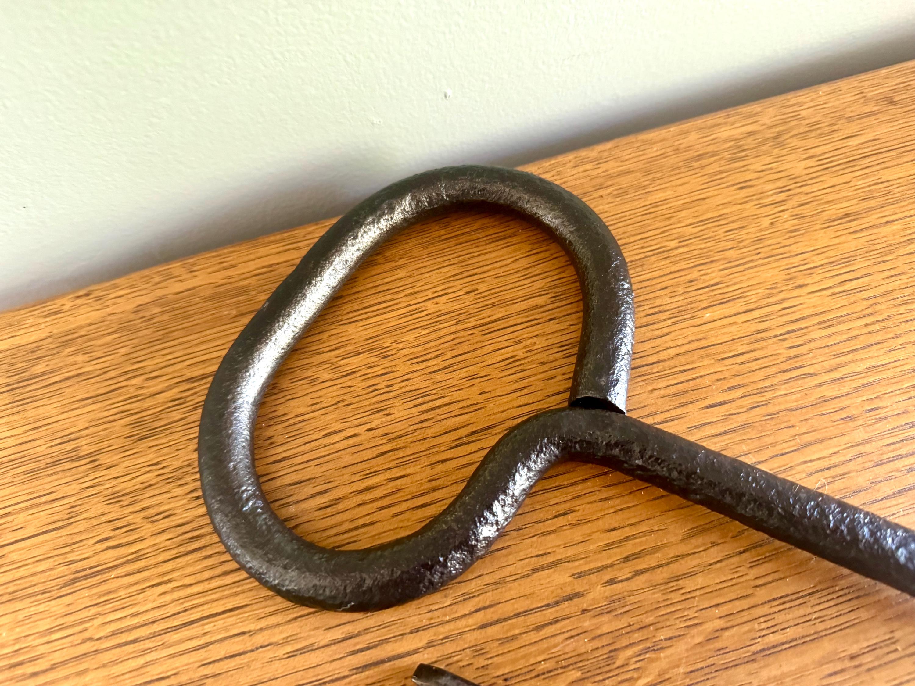 Antique Primitive Forged Blacksmith Tools | Forged Steel Blacksmith Tongs | 1800's Hand Forged Tools | Antique Metal Working Tools