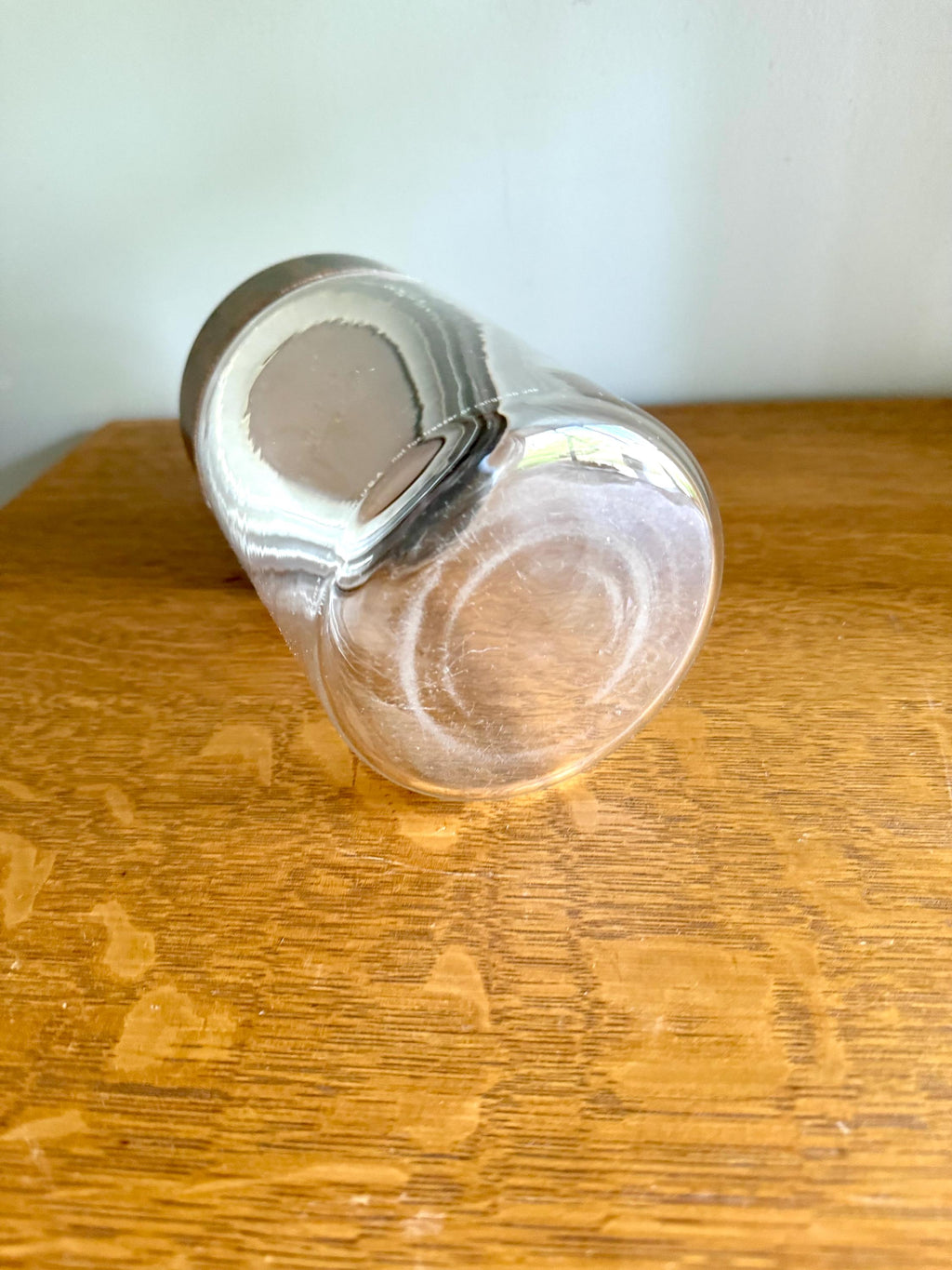 A Single Pyrex Glass Kitchen Canister | Faux Wood Top Pyrex Kitchen Container | Pyrex See N Store Glass Canister | Store N See Pyrex Jar
