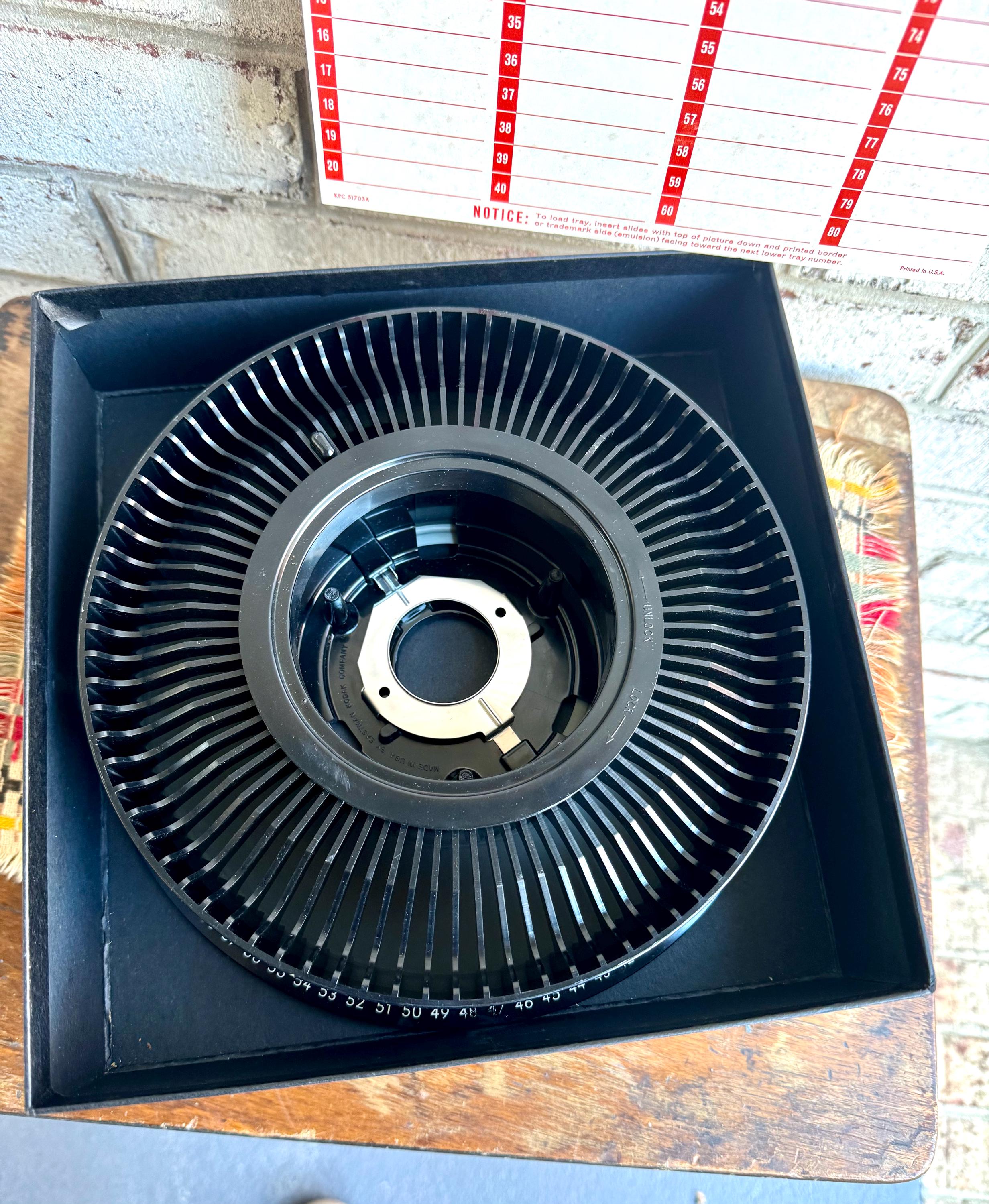 Kodak Carousel Slide Tray | Kodak Slide Projector Slide Tray | Kodak Rotating Slide Tray in Original Box | Photo Slide Storage | (3 avail.)