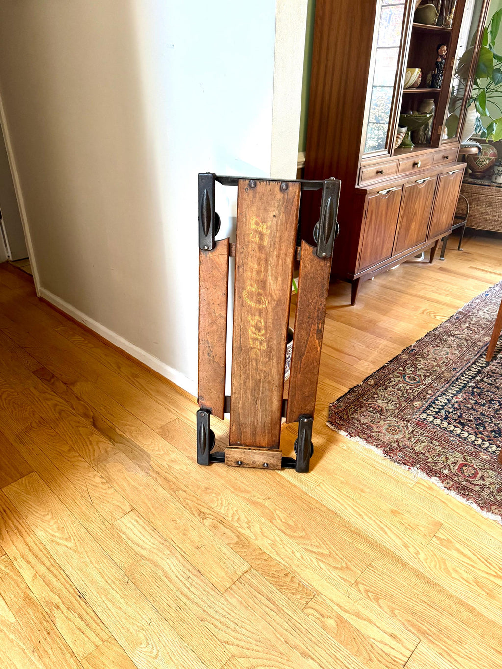 Vtg Metal and Wood Lisle Mechanics Creeper | Jeepers Creepers Industrial Automotive Creeper | Ralco Roller Automotive Wall Decor Creeper