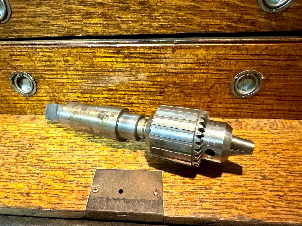 Vtg Jacobs No. 33 Chuck | Machinist Jacobs No. 33 Chuck | 5/65 - 1/2" Chuck | Machinist Milling Chuck with Shaft