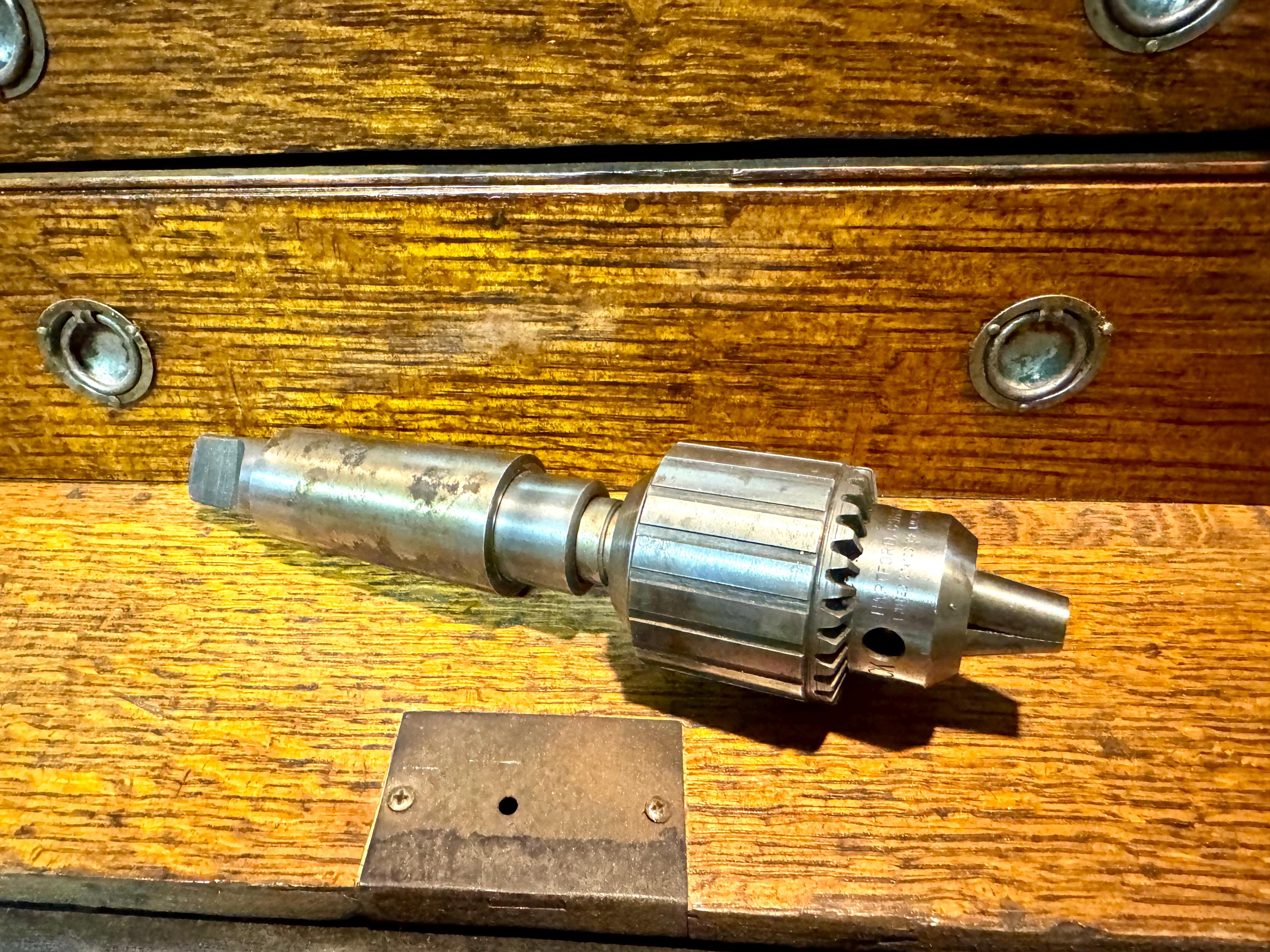 Vtg Jacobs No. 33 Chuck | Machinist Jacobs No. 33 Chuck | 5/65 - 1/2" Chuck | Machinist Milling Chuck with Shaft