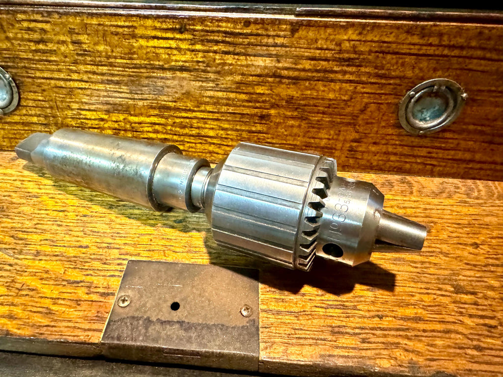 Vtg Jacobs No. 33 Chuck | Machinist Jacobs No. 33 Chuck | 5/65 - 1/2" Chuck | Machinist Milling Chuck with Shaft