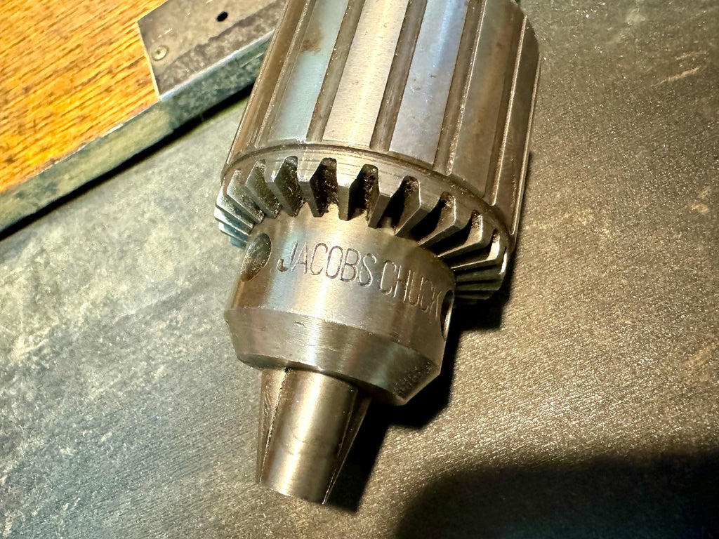 Vtg Jacobs No. 33 Chuck | Machinist Jacobs No. 33 Chuck | 5/65 - 1/2" Chuck | Machinist Milling Chuck with Shaft