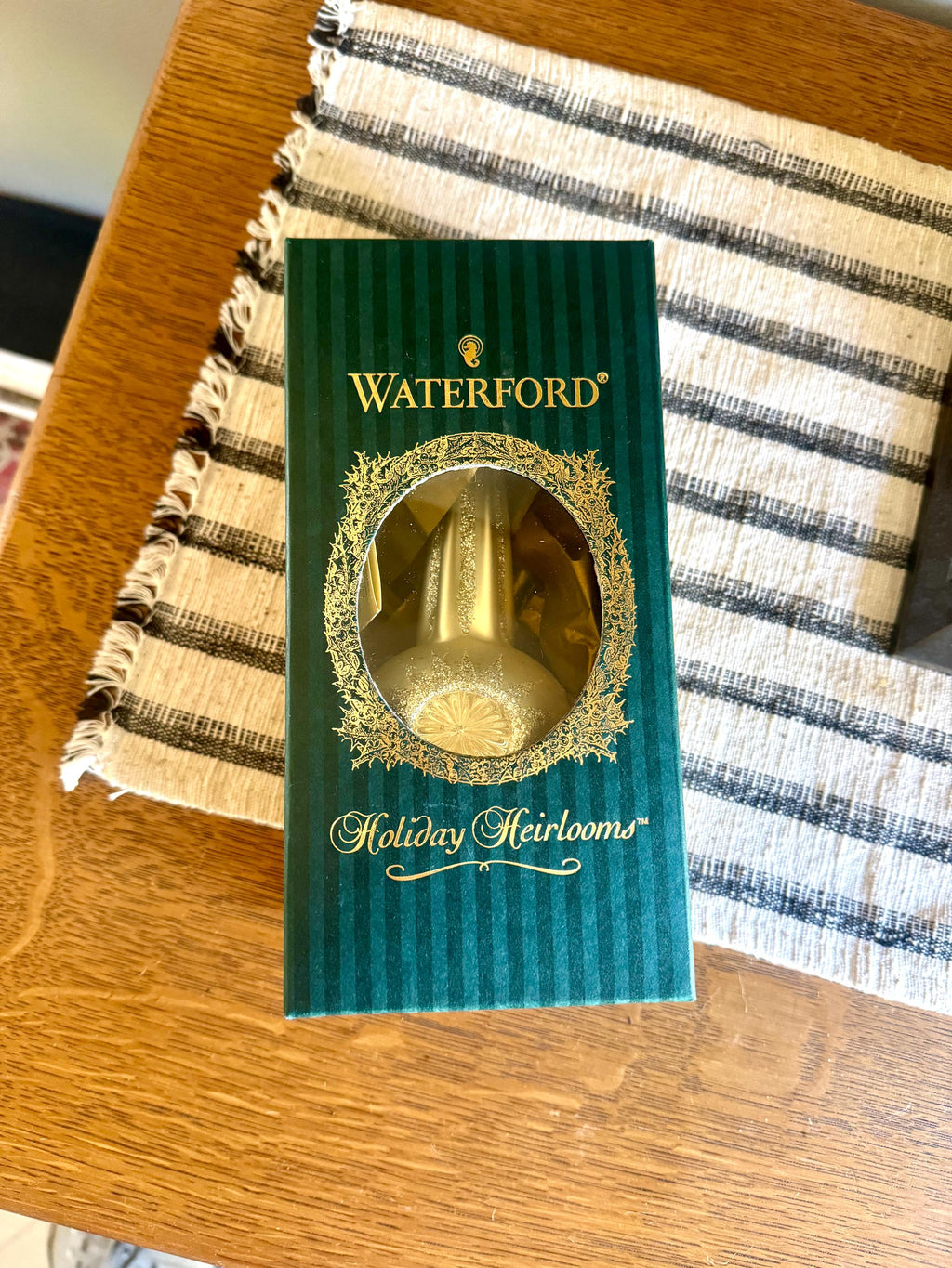 Vtg Waterford Holiday Heirlooms Ornament | Waterford Heirlooms Nostalgic Collection Large Reflector Ornaments | Waterford Christmas