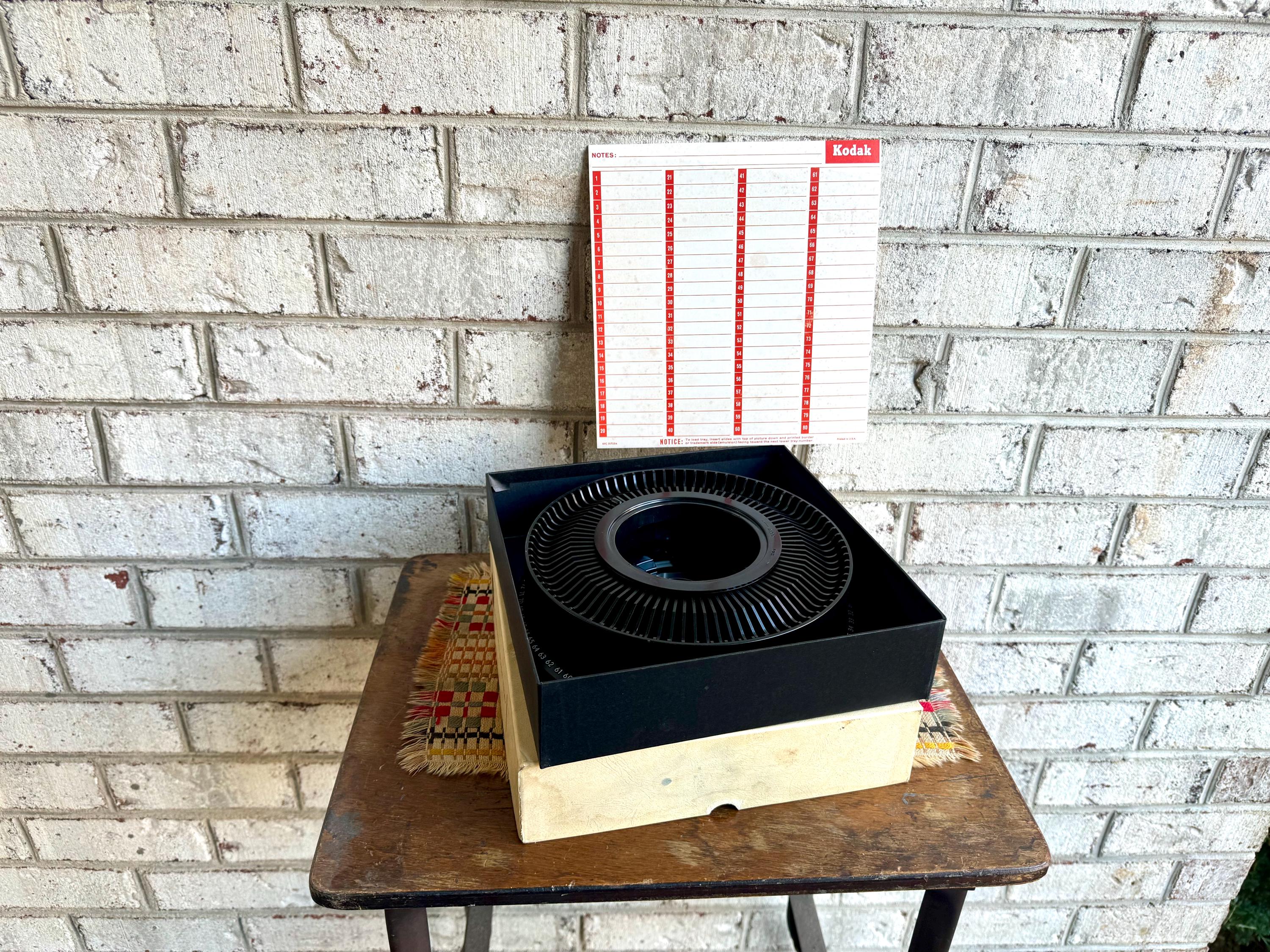 Kodak Carousel Slide Tray | Kodak Slide Projector Slide Tray | Kodak Rotating Slide Tray in Original Box | Photo Slide Storage | (3 avail.)