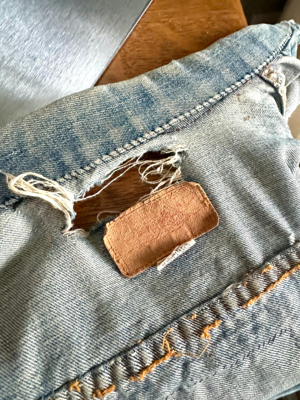 Vtg Levi's Motorcycle Patch Jacket | Distressed Motorcycle Patch Levi's Denim Jacket | BMW, Norton, Ducati, Suzuki, Daytona Int. Patches